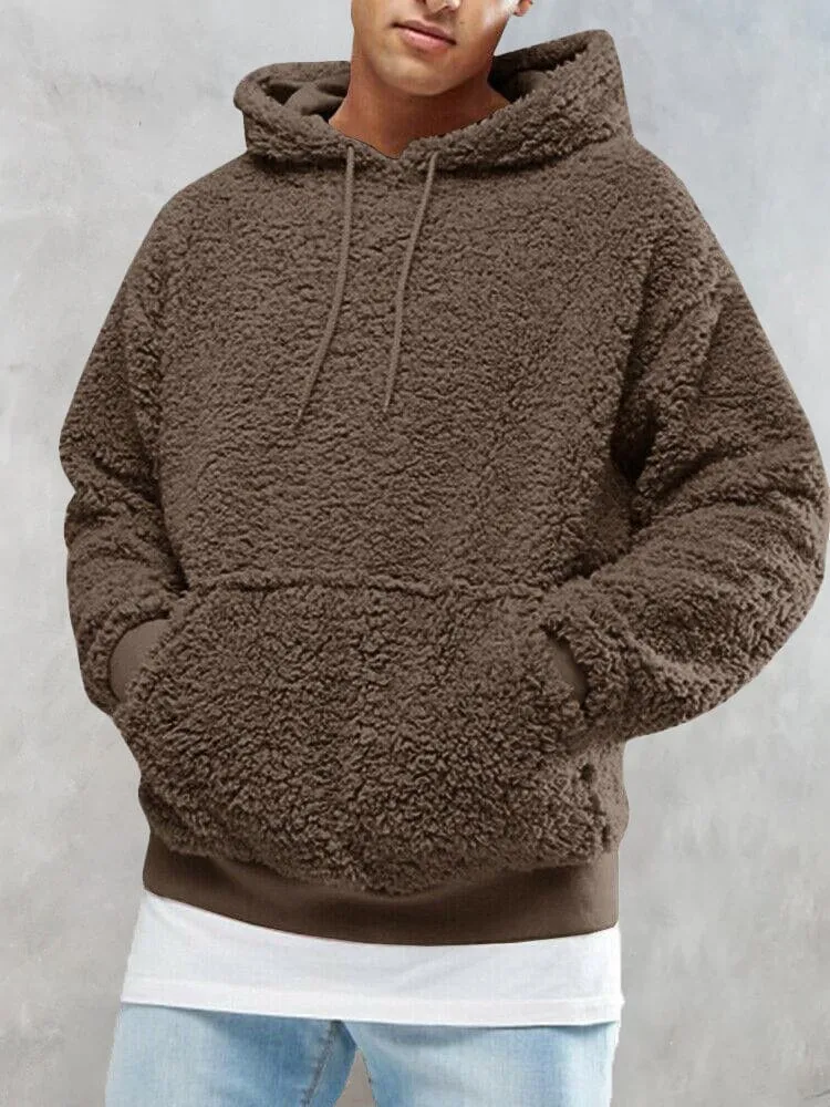 Thermal Fluffy Fleece Pullover Hoodie