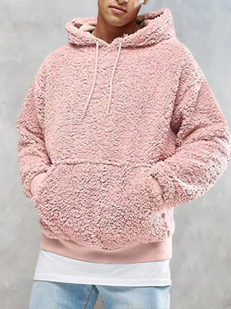 Thermal Fluffy Fleece Pullover Hoodie