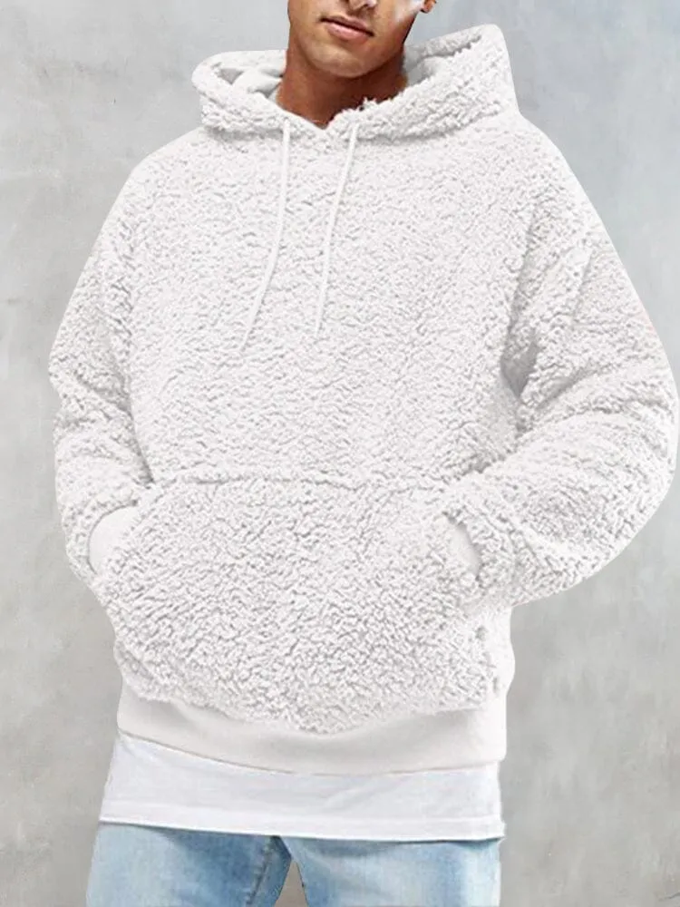 Thermal Fluffy Fleece Pullover Hoodie