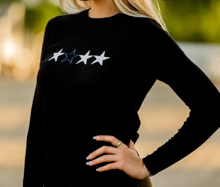 TKEQ- Sweater 4 Star Black