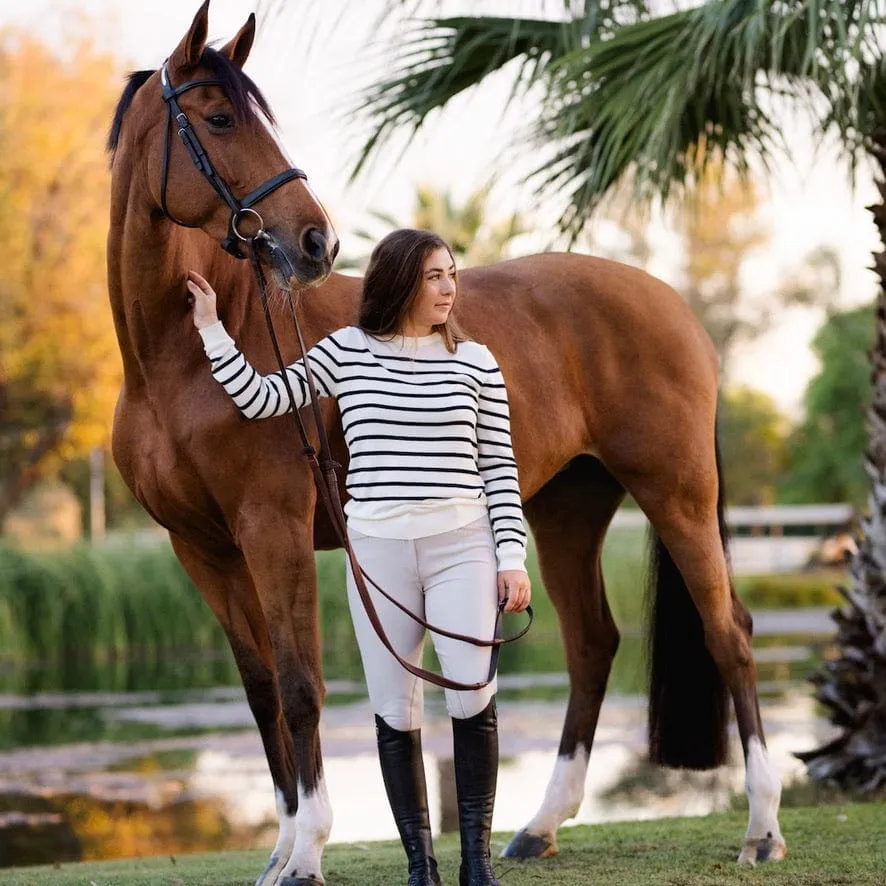 TKEQ- Sweater Essential Stripe Crewneck