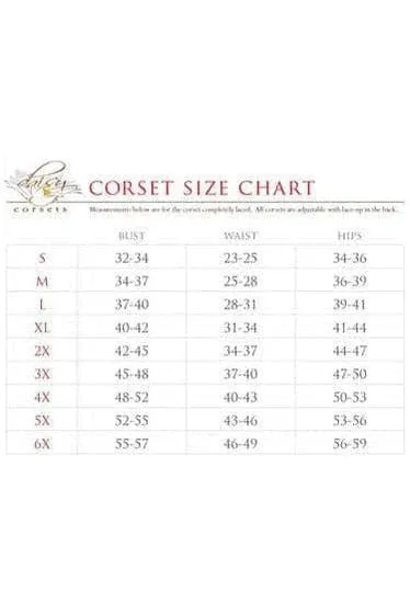 Top Drawer 4 PC Fallen Angel Corset Costume