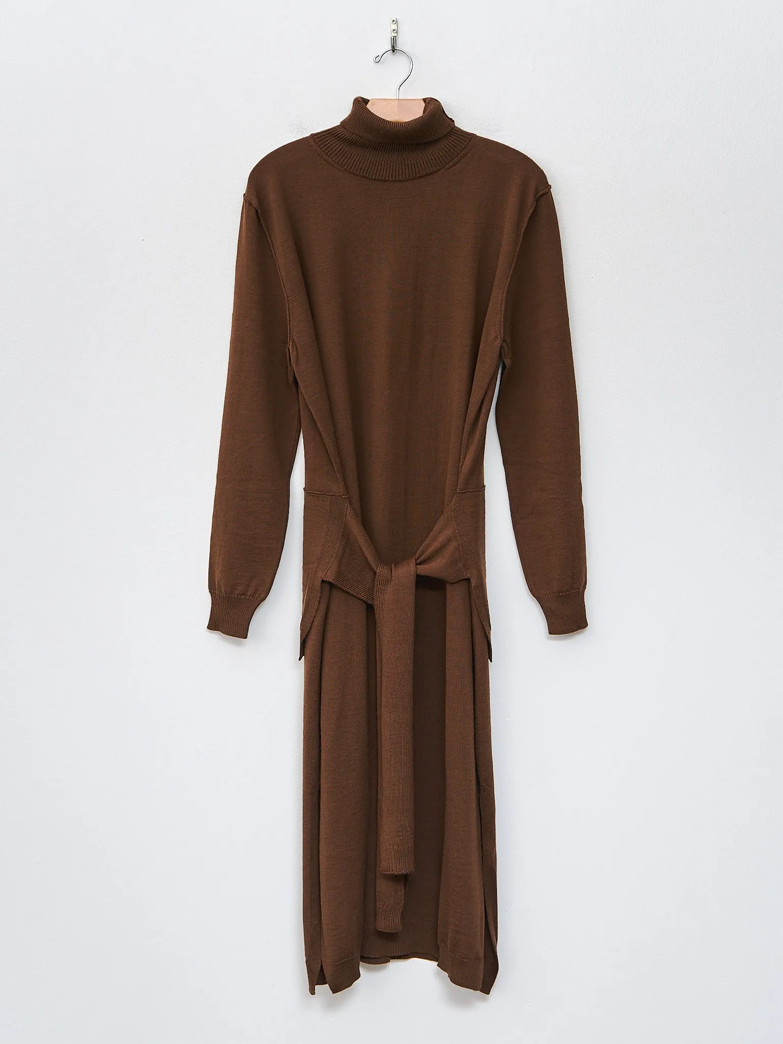 Trompe L'oeil Dress - Hazelnut Brown