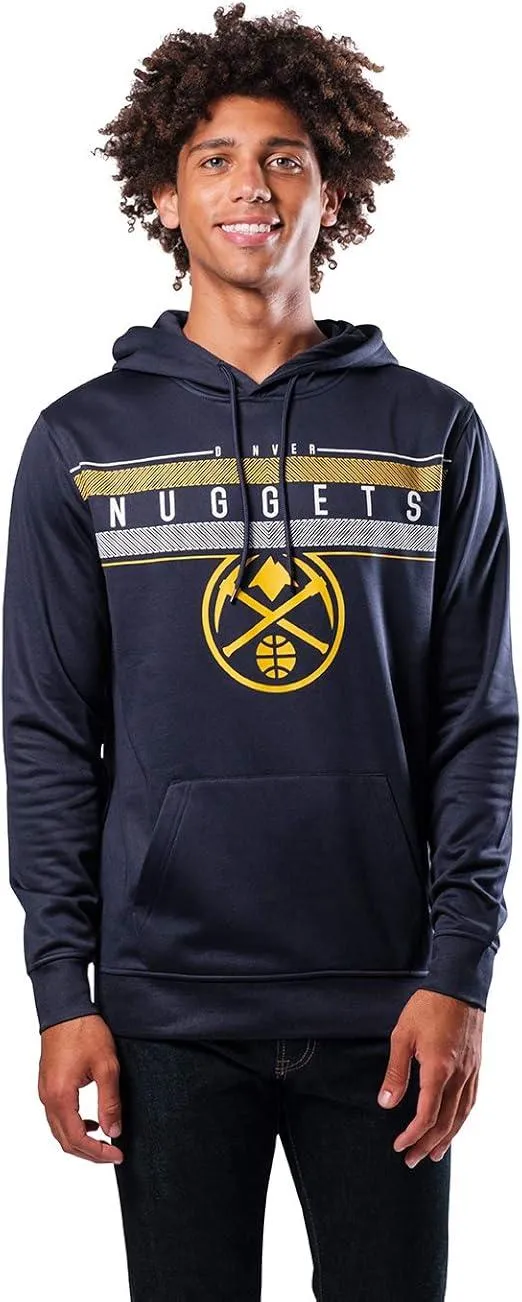 Ultra Game NBA Official Men’s Super Soft Midtown Hoodie Pullover Sweatshirt - Unisex, Denver Nuggets|Denver Nuggets