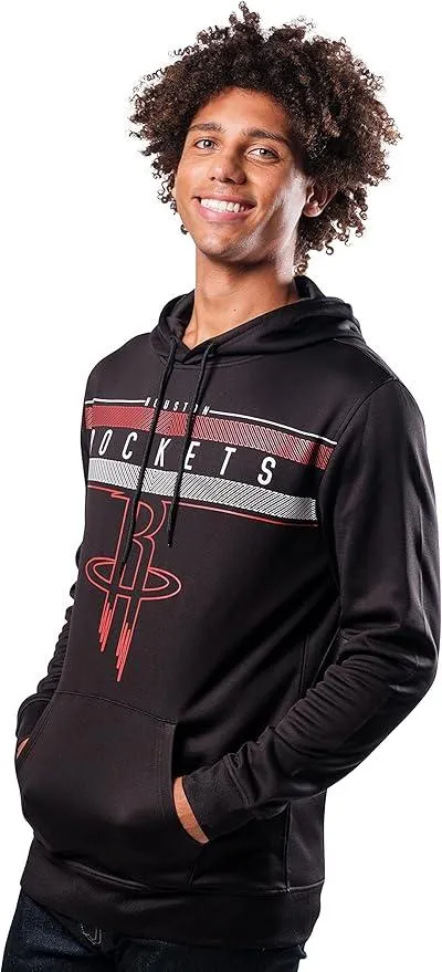 Ultra Game NBA Official Men’s Super Soft Midtown Hoodie Pullover Sweatshirt - Unisex, Houston Rockets|Houston Rockets