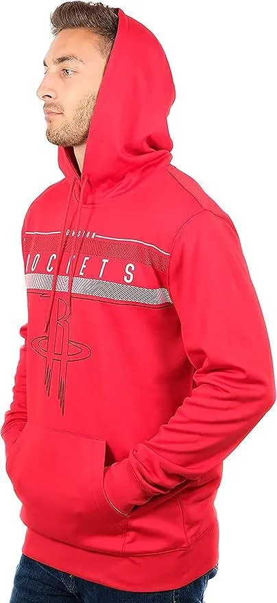 Ultra Game NBA Official Men’s Super Soft Midtown Hoodie Pullover Sweatshirt - Unisex, Houston Rockets|Houston Rockets