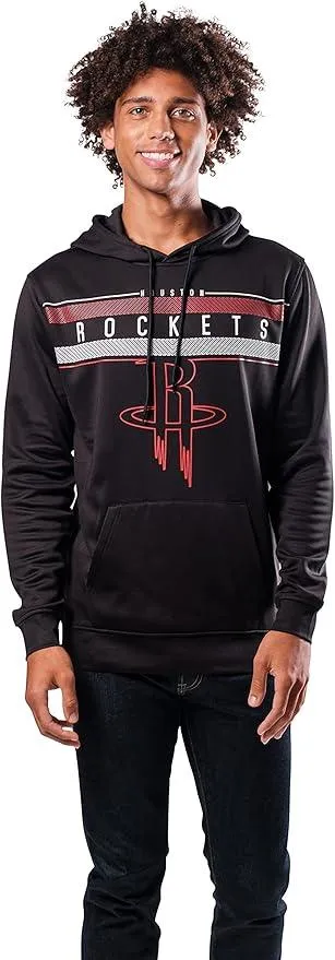 Ultra Game NBA Official Men’s Super Soft Midtown Hoodie Pullover Sweatshirt - Unisex, Houston Rockets|Houston Rockets