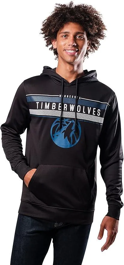 Ultra Game NBA Official Men’s Super Soft Midtown Hoodie Pullover Sweatshirt - Unisex, Minnesota Timberwolves|Minnesota Timberwolves