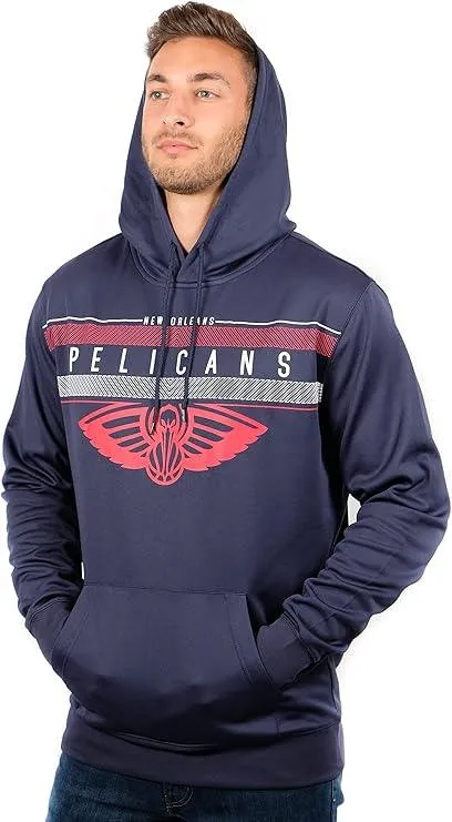 Ultra Game NBA Official Men’s Super Soft Midtown Hoodie Pullover Sweatshirt - Unisex, New Orleans Pelicans|New Orleans Pelicans