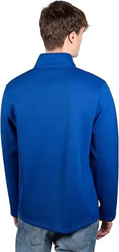 Ultra Game NBA Official Men’s Super Soft  Quarter Zip Pullover Sweatshirt with Zipper Pockets - Unisex, New York Knicks, Team Color|New York Knicks