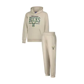 Ultra Game NBA Official Youth Fleece Hoodie Pullover Sweatshirt Poly Midtown, Milwaukee Bucks|Milwaukee Bucks