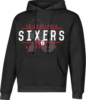 Ultra Game NBA Official Youth Standard Super Soft Get Right Hoodie Sweatshirt, Philadelphia 76ers, Black|Philadelphia 76ers