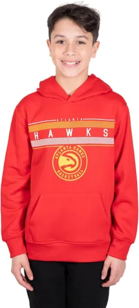 Ultra Game NBA Official Youth  Super Soft Showtime Pullover Hoodie Sweatshirt, Atlanta Hawks, Team Color|Atlanta Hawks