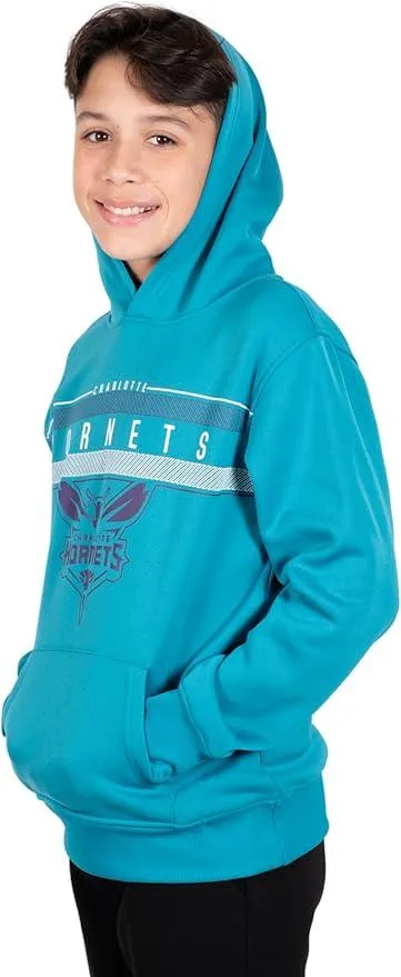 Ultra Game NBA Official Youth  Super Soft Showtime Pullover Hoodie Sweatshirt, Charlotte Hornets, Team Color|Charlotte Hornets