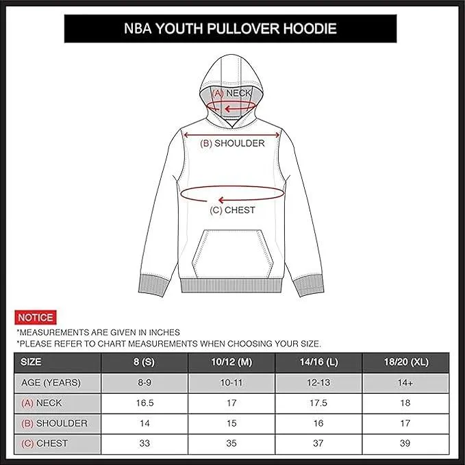 Ultra Game NBA Official Youth  Super Soft Showtime Pullover Hoodie Sweatshirt, Indiana Pacers, Team Color|Indiana Pacers