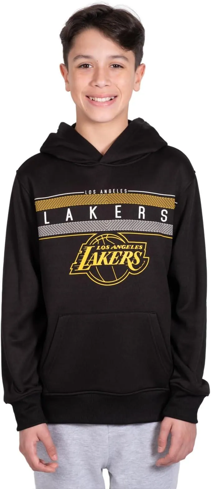 Ultra Game NBA Official Youth  Super Soft Showtime Pullover Hoodie Sweatshirt, Los Angeles Lakers, Team Color|Los Angeles Lakers