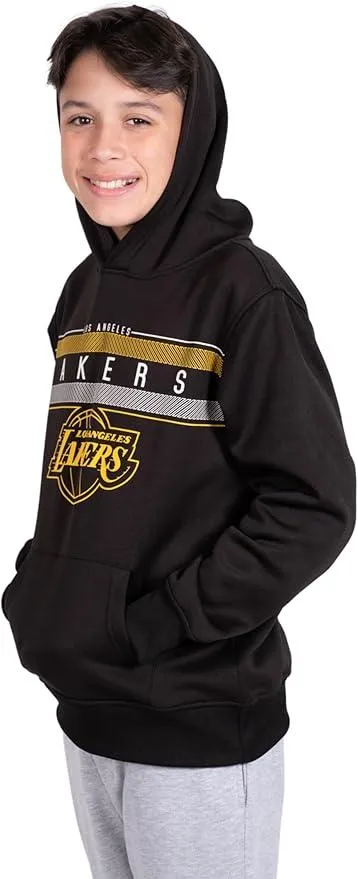 Ultra Game NBA Official Youth  Super Soft Showtime Pullover Hoodie Sweatshirt, Los Angeles Lakers, Team Color|Los Angeles Lakers