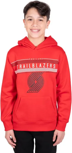 Ultra Game NBA Official Youth  Super Soft Showtime Pullover Hoodie Sweatshirt, Portland Trail Blazers, Team Color|Portland Trail Blazers