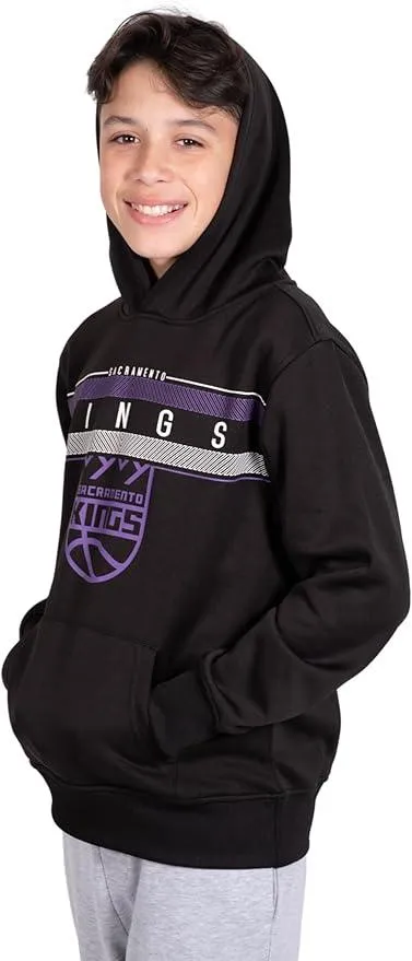 Ultra Game NBA Official Youth  Super Soft Showtime Pullover Hoodie Sweatshirt, Sacramento Kings, Team Color|Sacramento Kings