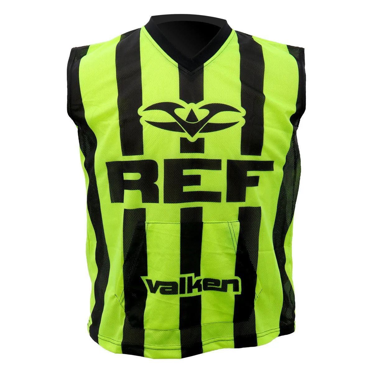 Valken Sleeveless Referee Jersey - Neon Green / Black