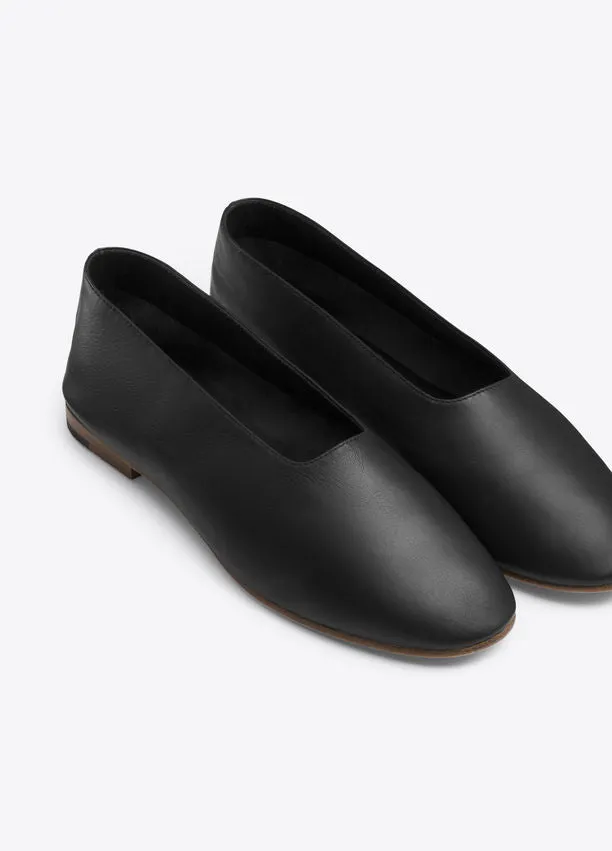 Vince Maxwell Leather Flat Black