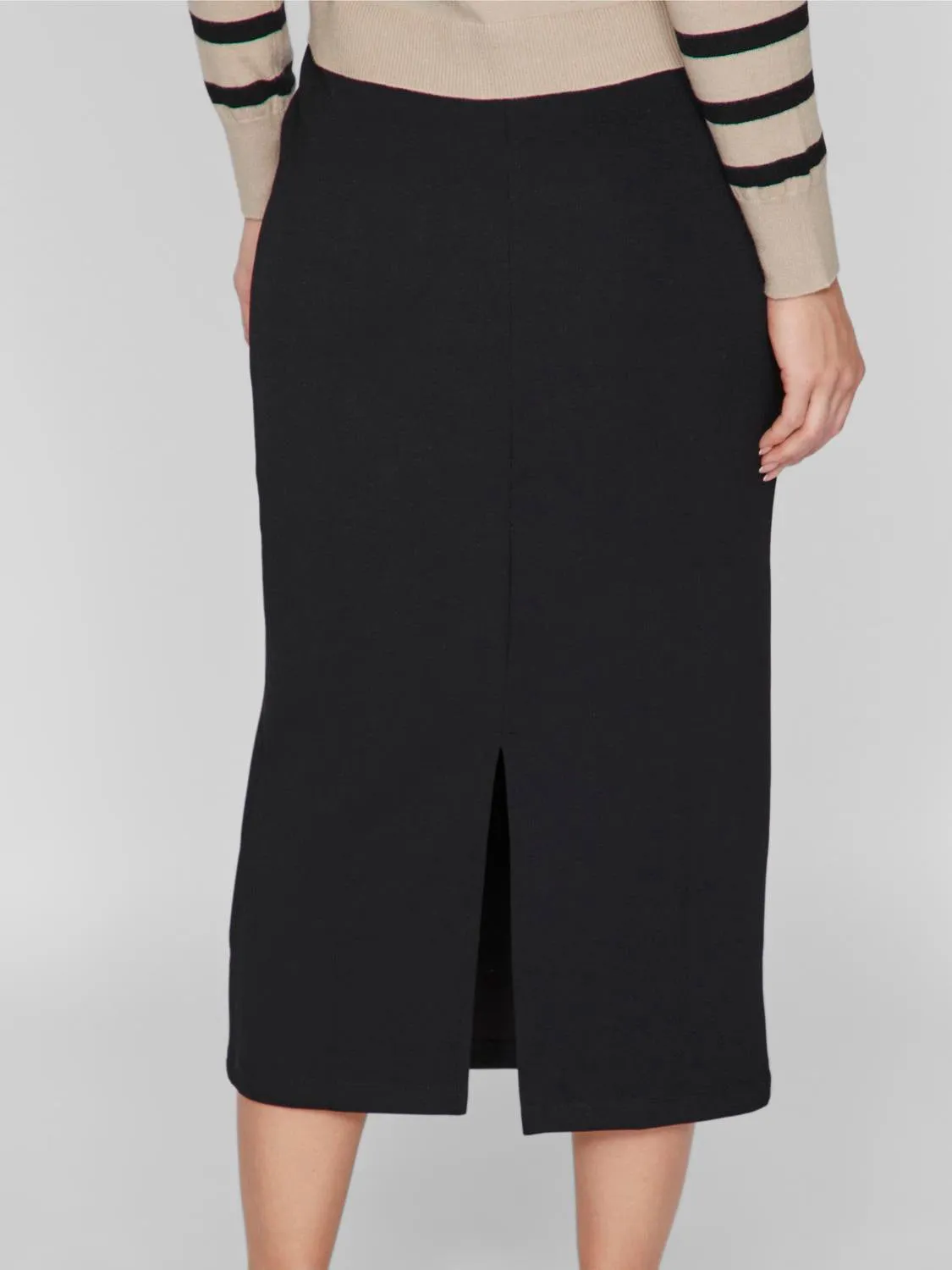 VIREFLECTI Midi Skirt - Black Beauty