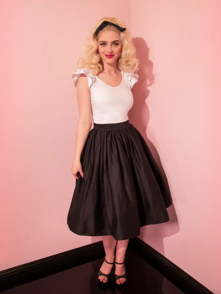 Vixen Swing Skirt in Black - Vixen by Micheline Pitt