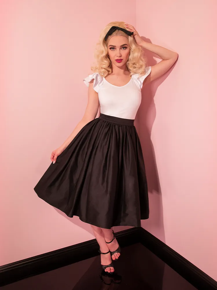 Vixen Swing Skirt in Black - Vixen by Micheline Pitt