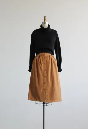 wheaten corduroy skirt