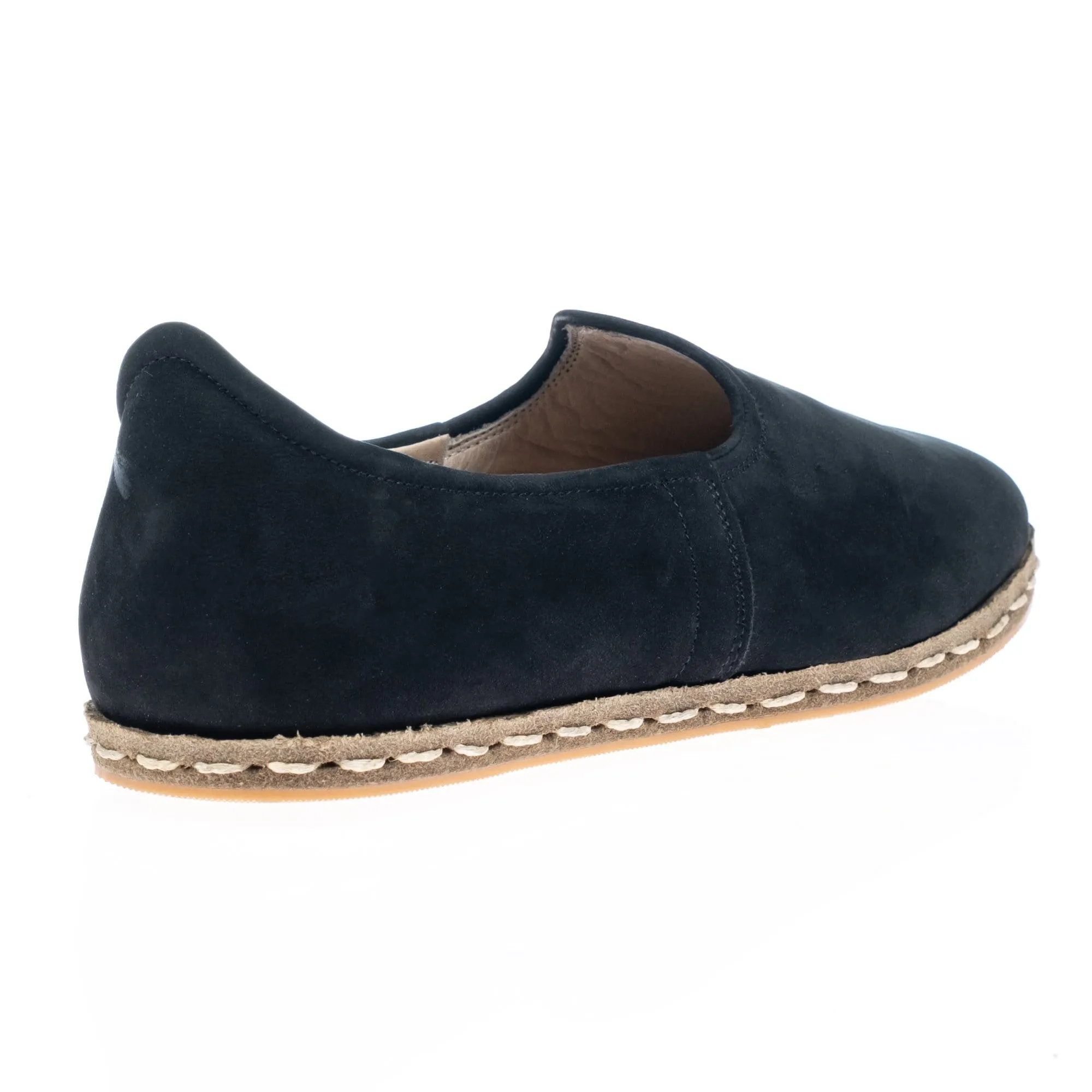 Women's Black Nubucks Slip On Shoes