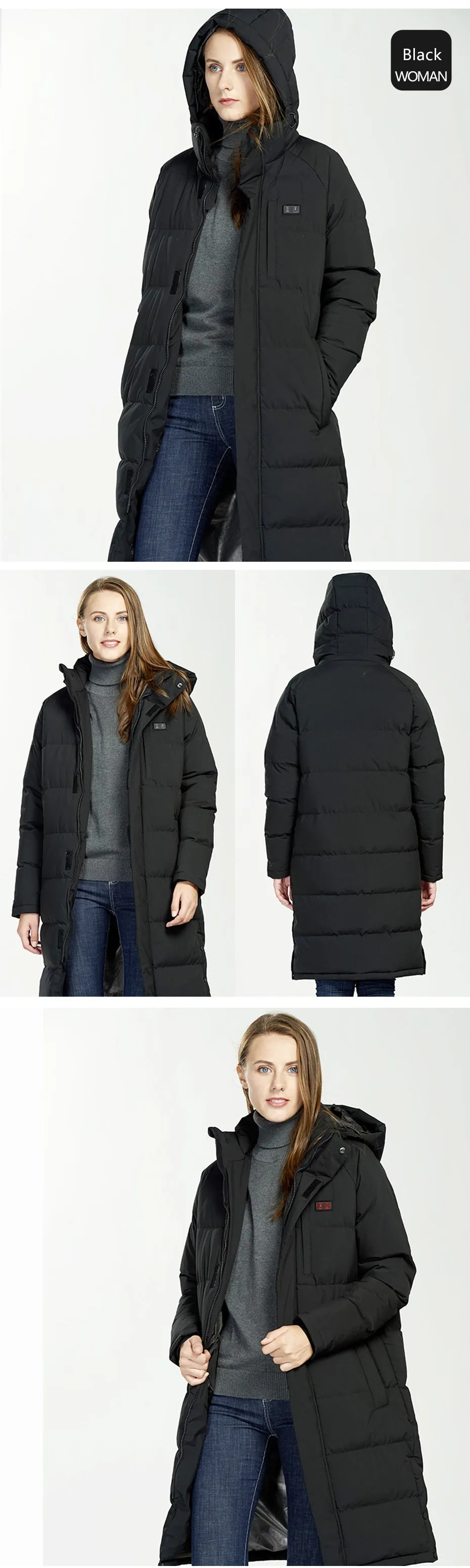 Women's Custom Long Heated Coat