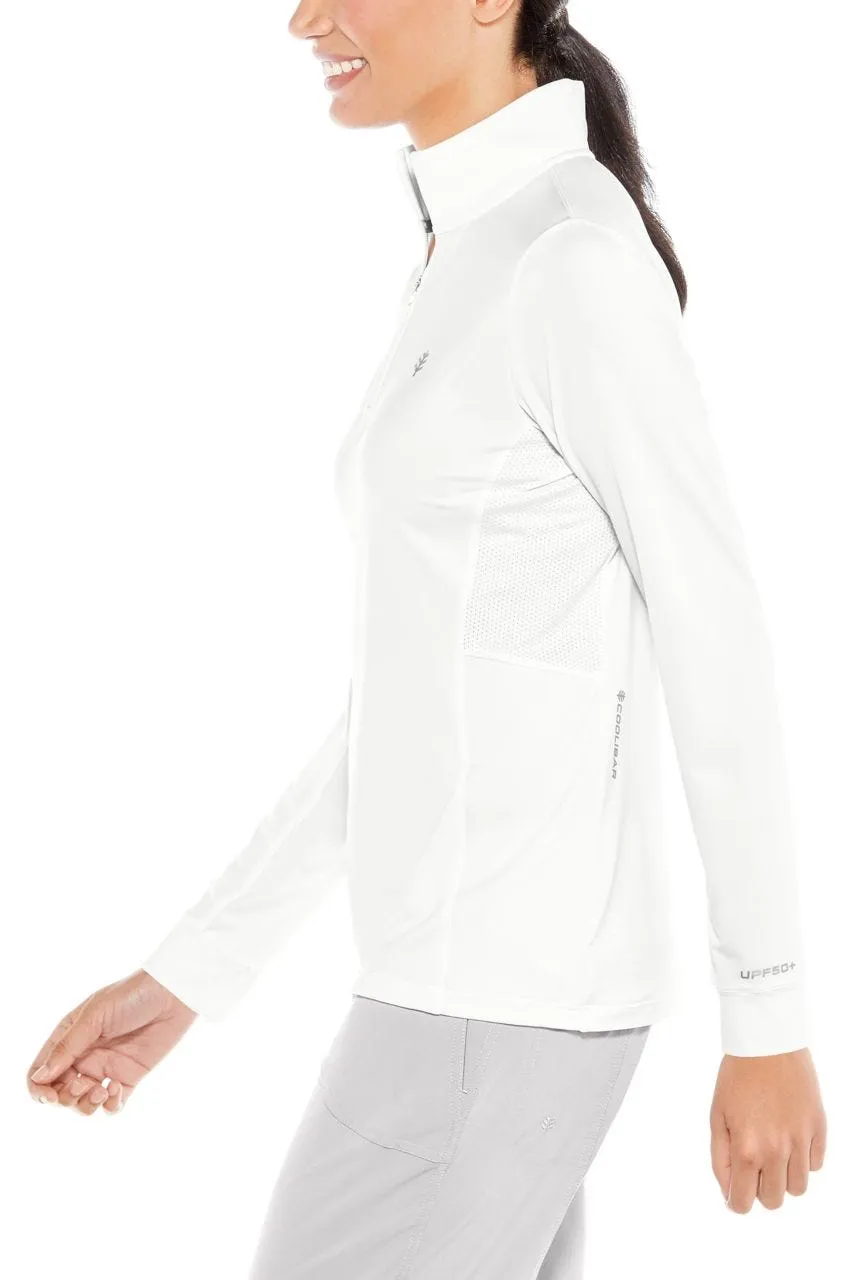 Women's Devi Fitness Pullover  |  White