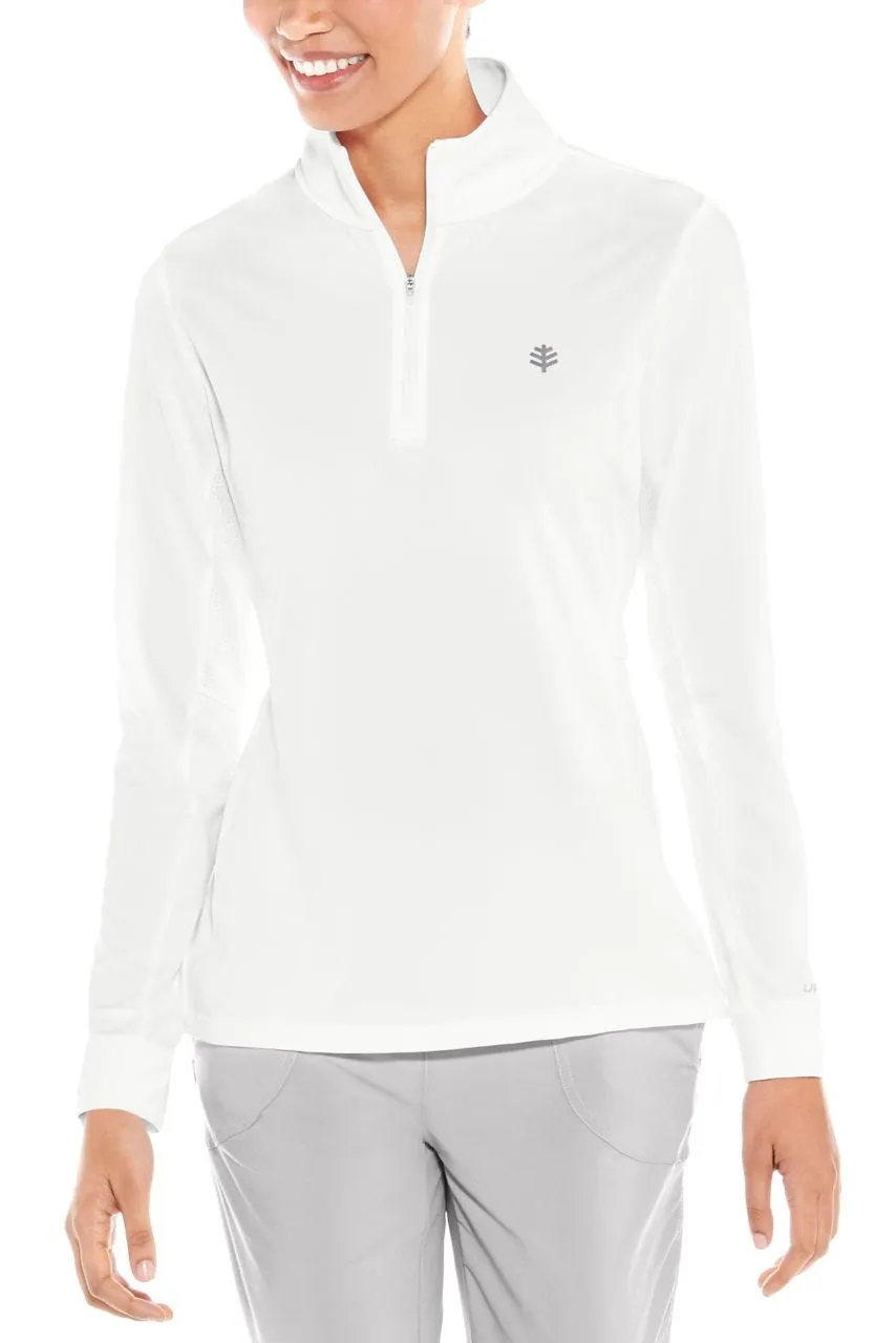 Women's Devi Fitness Pullover  |  White