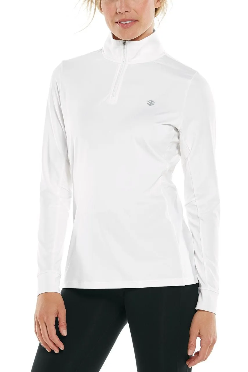 Women's Devi Fitness Pullover  |  White