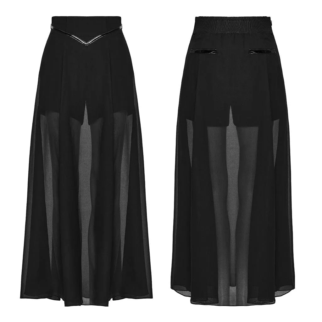 Women's Gothic Double-layered High-waisted Skirt