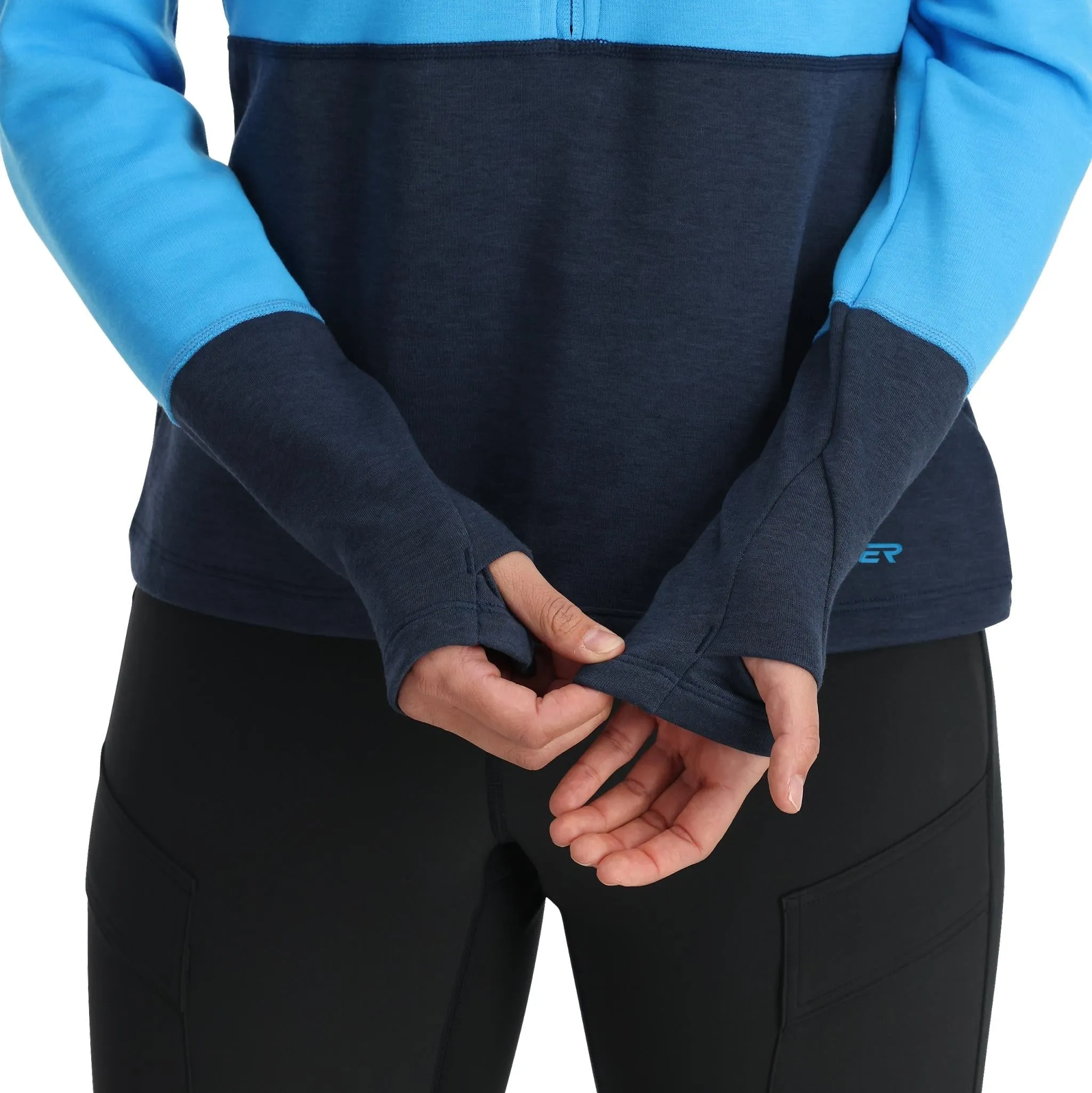 Womens Speed Fleece Half Zip - Aether Blue