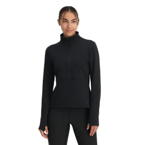 Womens Speed Fleece Half Zip - Black