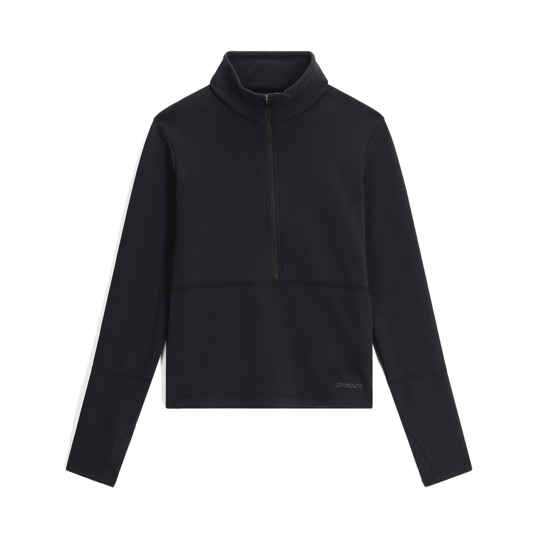 Womens Speed Fleece Half Zip - Black