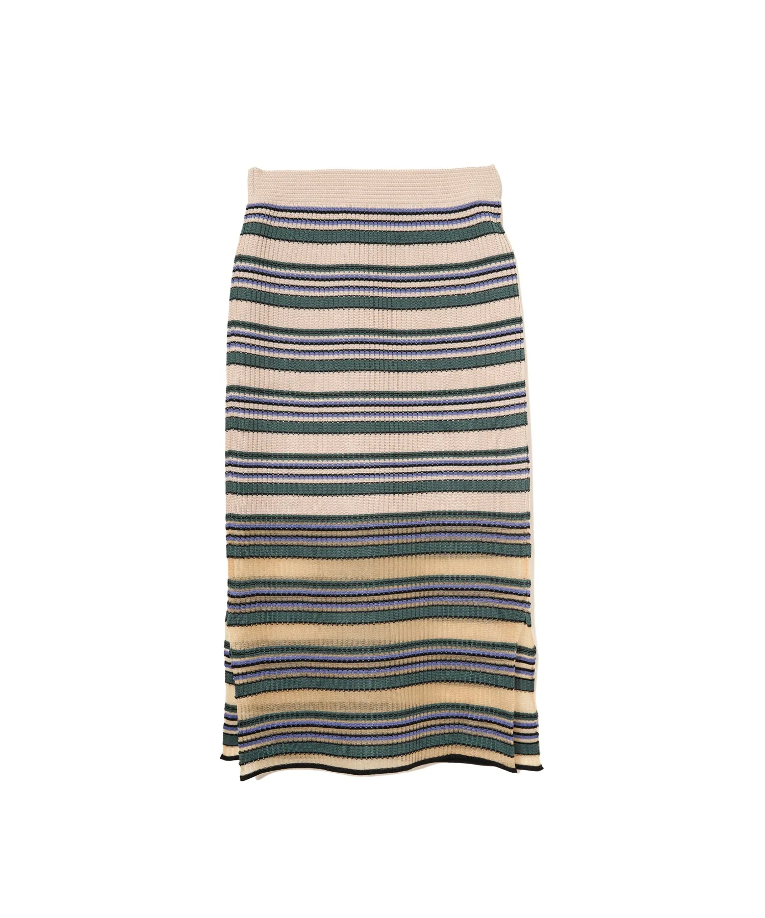 【WOMEN】TRICOTÉ BORDER SKIRT