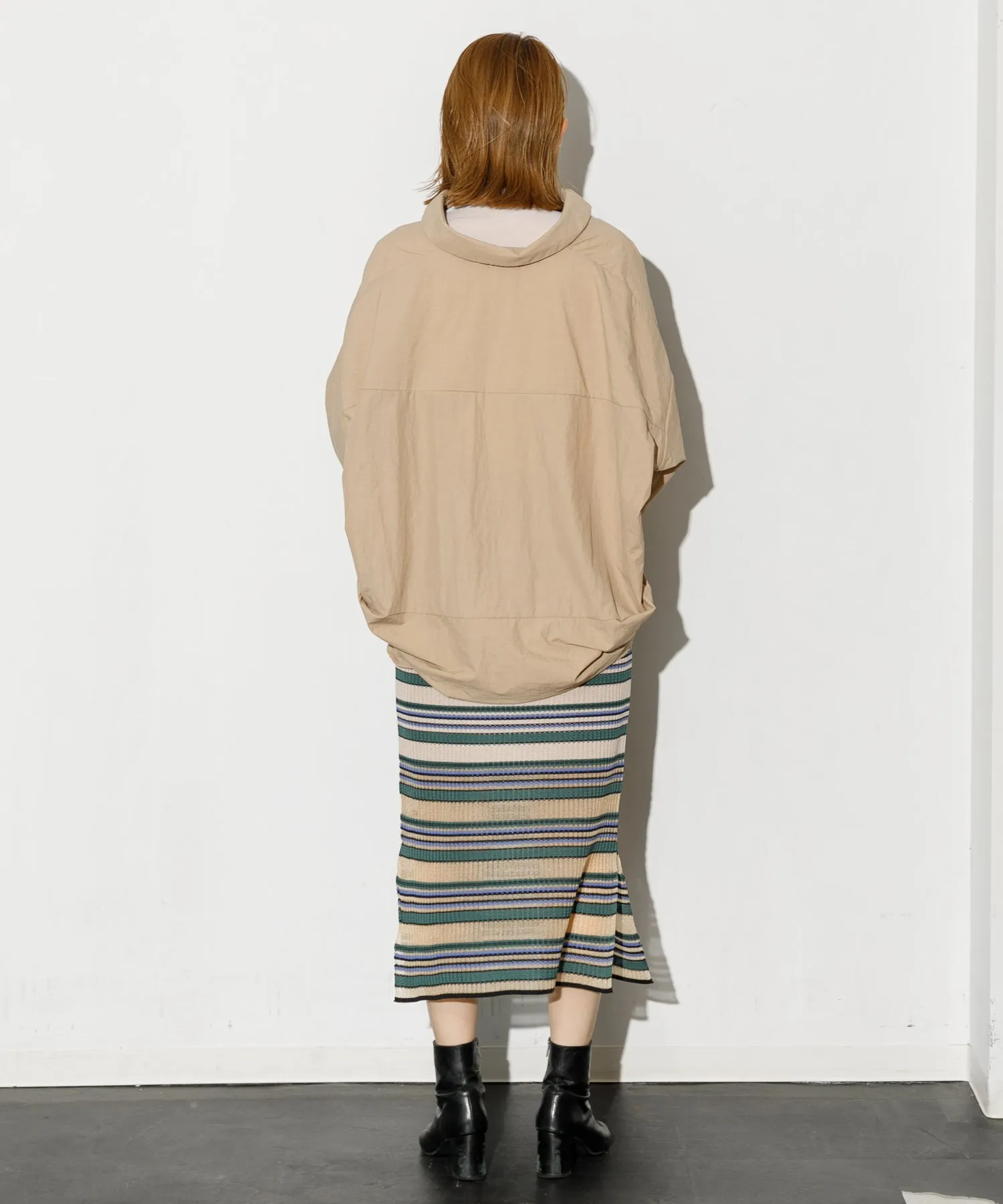 【WOMEN】TRICOTÉ BORDER SKIRT