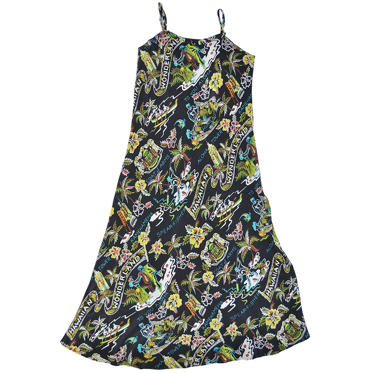 Wonderland (Slip Dress) - Black