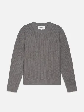 Wool Cashmere Textured Sweater -- Light Brown