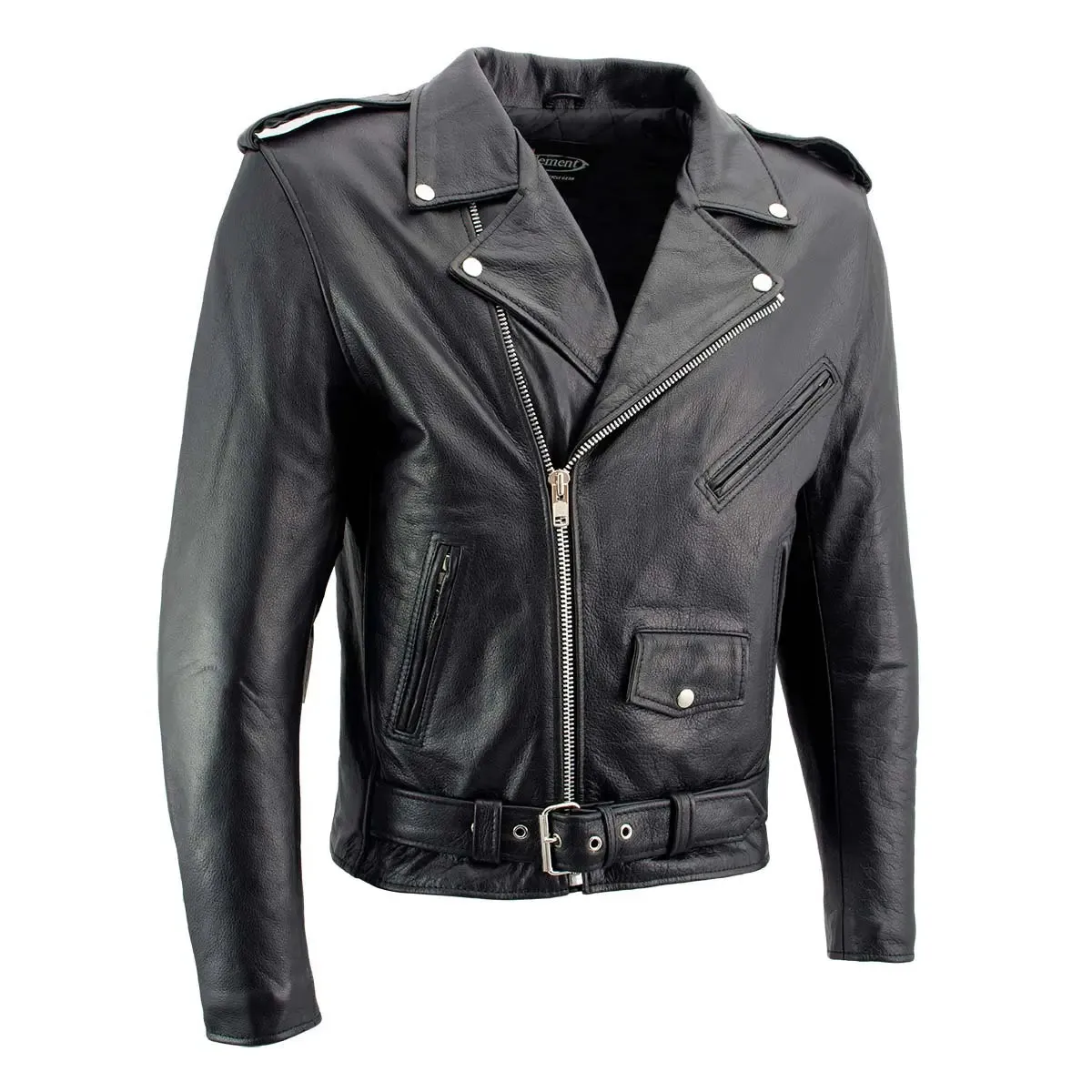 X Element Men's Leather Motorcycle Jacket